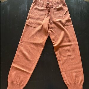 Zara Orange Jogger Sweater Pants
